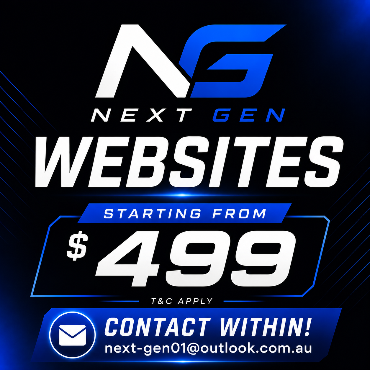 Next Gen websites starting from $499